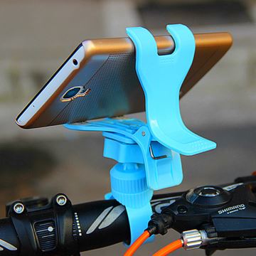 自行車手機支架手機座騎行導航固定支架子山地車單車配件裝備通用-藍色