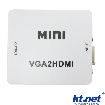 VGA TO HDMI 訊號轉換器 VGA訊號轉到HDMI影像輸出