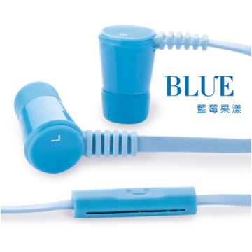 E-books S10線控接聽入耳式耳機-藍