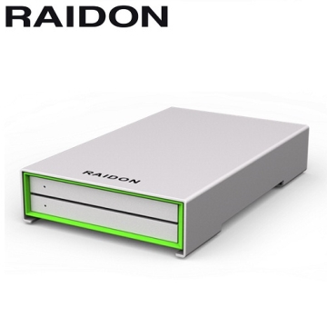 RAIDON 2.5吋USB3.0/2bay磁碟陣列設備