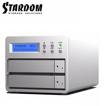 STARDOM 3.5吋2bay磁碟陣列－SR2-WBS