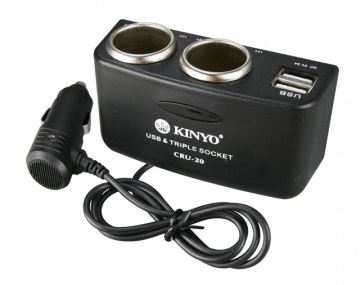 【KINYO】車用USB點煙器擴充座


CRU20