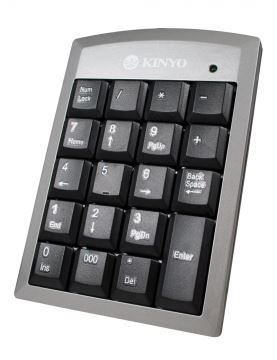 【KINYO】手提電腦專用數字鍵盤
KBX02
