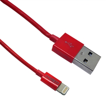 Apple Lightning 8pin USB 認證傳輸線 1.2米--紅