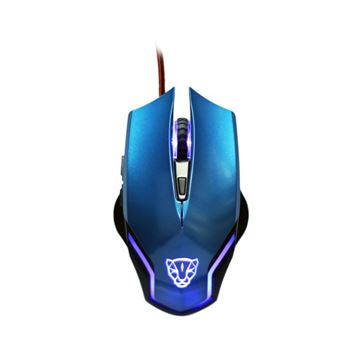 文鎧V6高精度遊戲光學滑鼠(飛炫藍)
