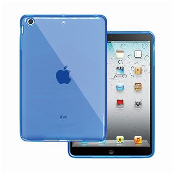 APPLE iPad mini精品果凍套-霧透明藍