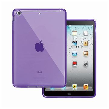 APPLE iPad mini精品果凍套-霧透明紫