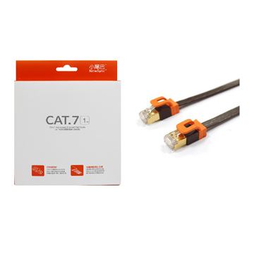 包爾星克 CAT701FLBR Cat.7超高速網路扁線-1M 咖